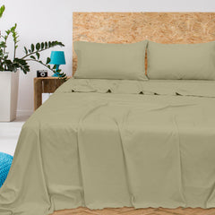 Royale Linens 300 Thread Count 100% Long Staple Combed Cotton Flat Sheet - Super Soft - Top Sheet - Breathable, Cool & Crisp Percale Flat Sheet Only