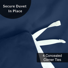 Button duvet cover Navy image 7