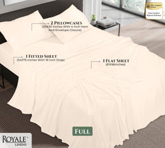 Royale Linens 144 thread Count 100% Cotton Sheet Set