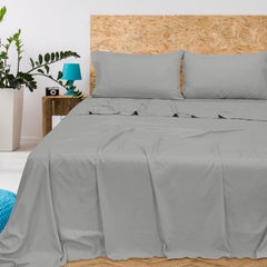 Royale Linens 300 Thread Count 100% Long Staple Combed Cotton Flat Sheet - Super Soft - Top Sheet - Breathable, Cool & Crisp Percale Flat Sheet Only