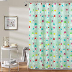 ROYALE LINENS Christmas Printed Shower Curtain 72 X 72 Inches - with Reinforced Button Holes - Christmas Design - Machine Washable & Water Resistant Shower Curtains (72" X 72" Snowmen Green)