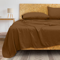 Royale Linens 300 Thread Count 100% Long Staple Combed Cotton Flat Sheet - Super Soft - Top Sheet - Breathable, Cool & Crisp Percale Flat Sheet Only