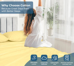 200TC cotton flat sheet Yellow - image 7