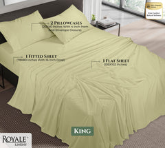 Royale Linens 144 thread Count 100% Cotton Sheet Set