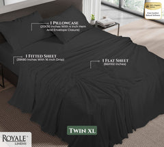 Royale Linens 144 thread Count 100% Cotton Sheet Set