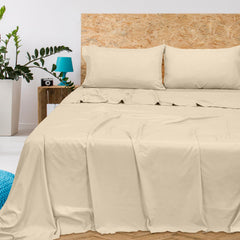 Royale Linens 300 Thread Count 100% Long Staple Combed Cotton Flat Sheet - Super Soft - Top Sheet - Breathable, Cool & Crisp Percale Flat Sheet Only
