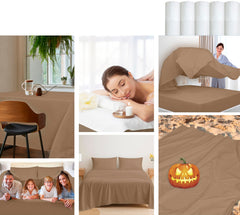 200TC cotton flat sheet Chocolate - image 8