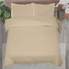 ROYALE LINENS White Duvet Cover - Duvet Cover Set - 3 Piece Double Brushed Duvet Covers with Zipper Closure, 1 Duvet Cover and 2 Pillow Shams