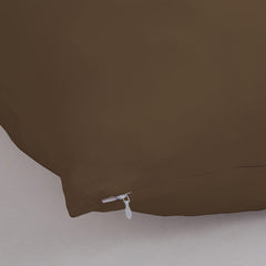 Royale Linens Body Pillow Cover - Double Brushed 1800 Microfiber - 20"x54" with Hidden Zipper Closure - Wrinkle & Fade Resistant - Super Soft Body Pillowcase 2 Pack (Chocolate, Pack of 2)