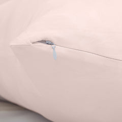 Royale Linens Body Pillow Cover - Double Brushed 1800 Microfiber - 20"x54" with Hidden Zipper Closure - Wrinkle & Fade Resistant - Super Soft Body Pillowcase 2 Pack (Pink, Pack of 2)