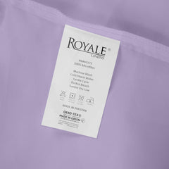 Royale Linens Queen Pillowcase Set of 2 - Bed Pillow Cover - 20" x 30" - Pillowcases - 1800 Brushed Microfiber, Wrinkle & Fade Resistant - Soft & Cozy- Queen Size Pillow Case (Queen, Lavender)