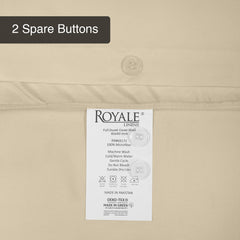 Button duvet cover Sand image 13