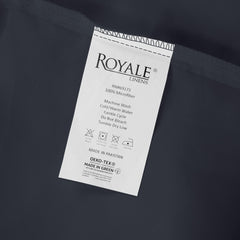 ROYALE LINENS 400 Thread Count 100% American Grown Cotton 4 Piece Sateen Queen Sheet Set - 1 Fitted Sheet, 1 Flat Sheet, 2 Pillow case - Grey Queen Bedsheet - Cotton Sheets - (Queen, Spanish Slate)