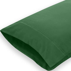 Royale Linens Queen Pillowcase Set of 2 - Bed Pillow Cover - 20" x 30" - Pillowcases - 1800 Brushed Microfiber, Wrinkle & Fade Resistant - Soft & Cozy- Queen Size Pillow Case (Queen, Hunter Green)