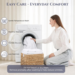 Royale Linens 300TC Cotton Sheet Set White
